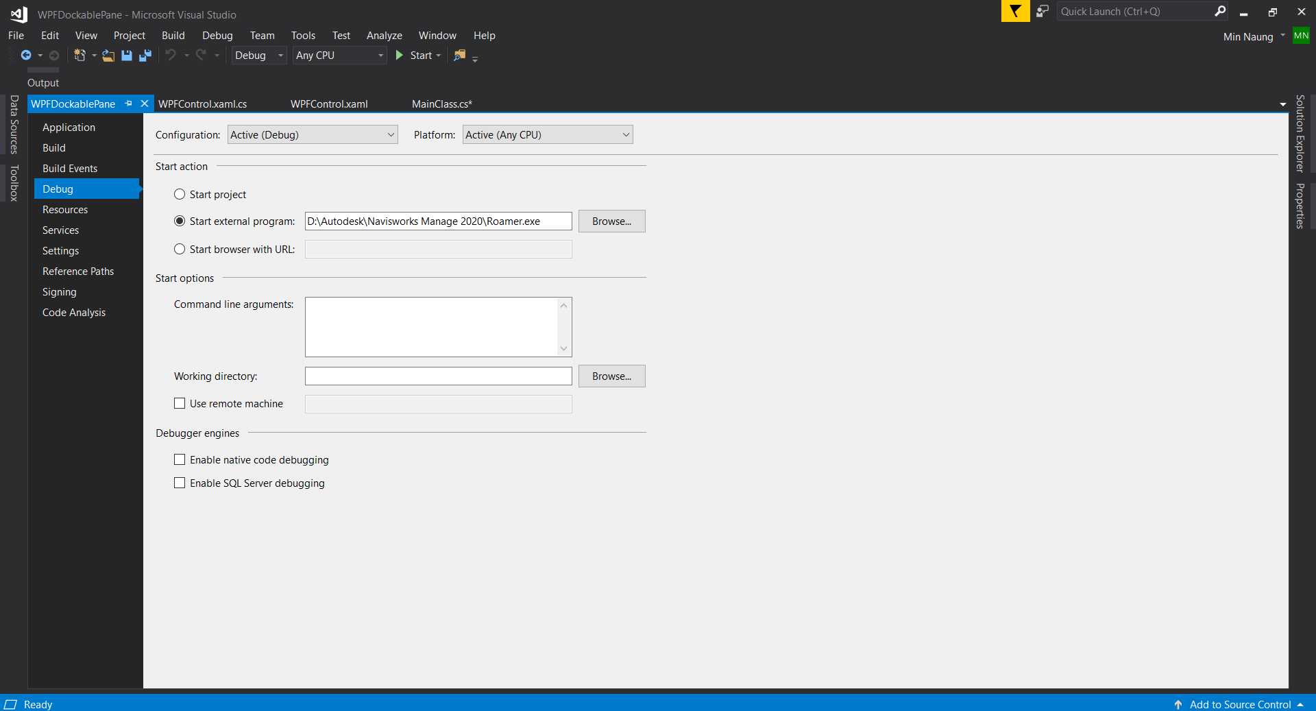 Navisworks API : Dockable Pane Plugin – TwentyTwo